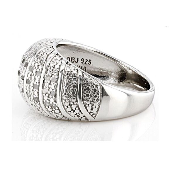 Stunning New 1/4 Carat Genuine Diamond Dome Ring Sz 8 - Picture 5 of 6
